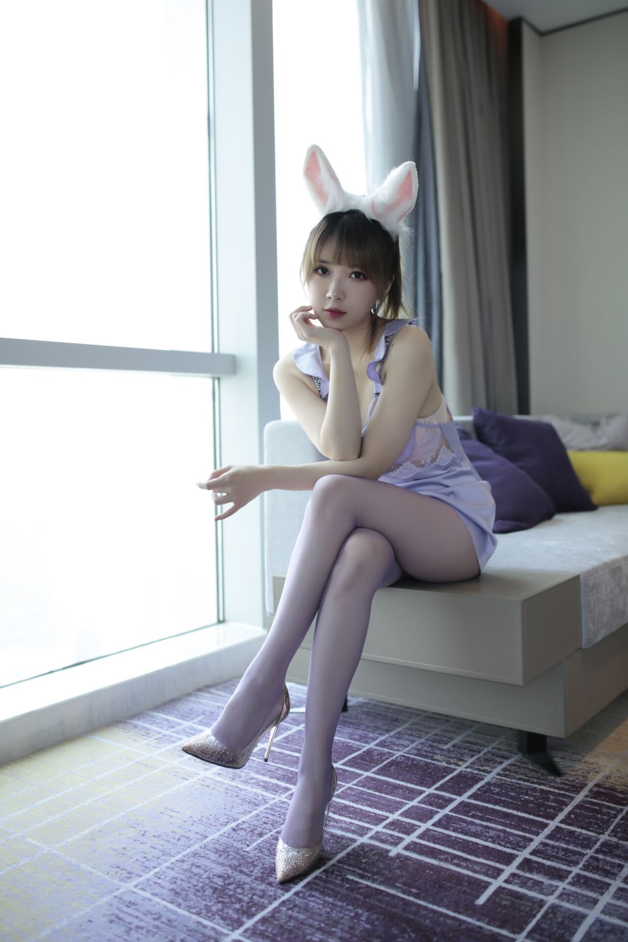 图片[1]-小女巫露娜 – NO.029 粉紫兔兔 [37P]-XikXak